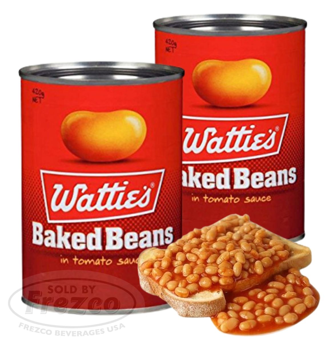 Watties Baked Beans In Tomato Sauce (Pack of 2 x 420gm) Made in New